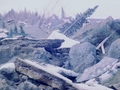 Deformacja powierzchni ziemi na Alasce wskutek trzęsienia ziemi 27 marca
 1964 roku na Alasce. Źródło: cgs02024, NOAA's Historic Coast &amp; 
Geodetic Survey (C&amp;GS) Collection
