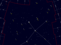 Współczesna mapa gwiazdozbioru Łabędzia. Źródło: http://www.heavens-above.com/constellation.aspx .