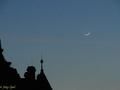 Fot. 1. Księżyc 33 godziny po nowiu, 2 marca 2014 r. o godz. 18:15. Fot. Jerzy Speil.
